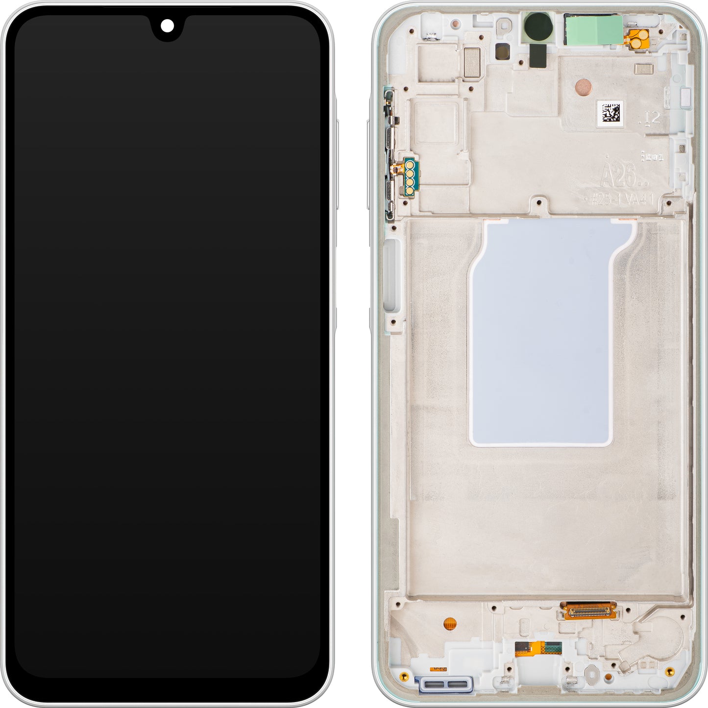 Display s dotykovým displejem Samsung Galaxy A26 A266, s rámem, bílý, Service Pack GH82-37049B