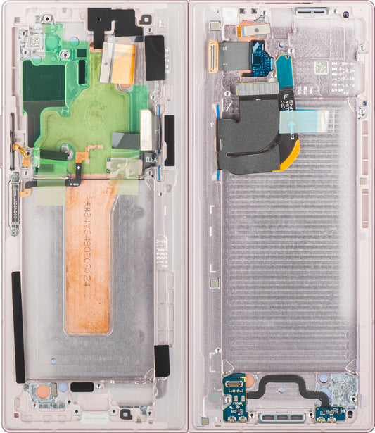 Dotykový displej Samsung Galaxy Z Fold6 F956, s rámečkem, pod vnitřní částí, růžový, servisní balíček GH82-35042B