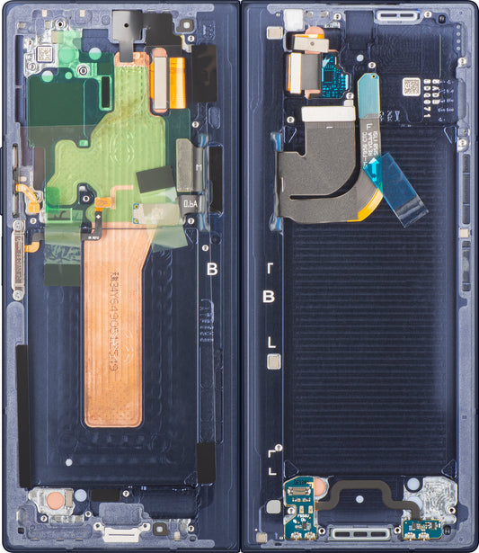 Dotykový displej Samsung Galaxy Z Fold6 F956, s rámečkem, pod vnitřní částí, námořnická modrá (Navy), servisní balíček GH82-35042C