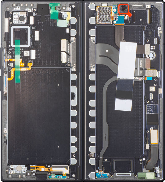 Dotykový displej Samsung Galaxy Z Fold7 F966, s rámečkem, pod vnitřní částí, černý (Jet Black), servisní balíček GH82-37548C