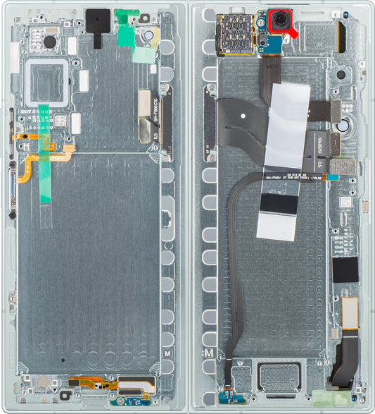 Dotykový displej Samsung Galaxy Z Fold7 F966, s rámečkem, pod vnitřní částí, zelený (mint), servisní balíček GH82-37548D