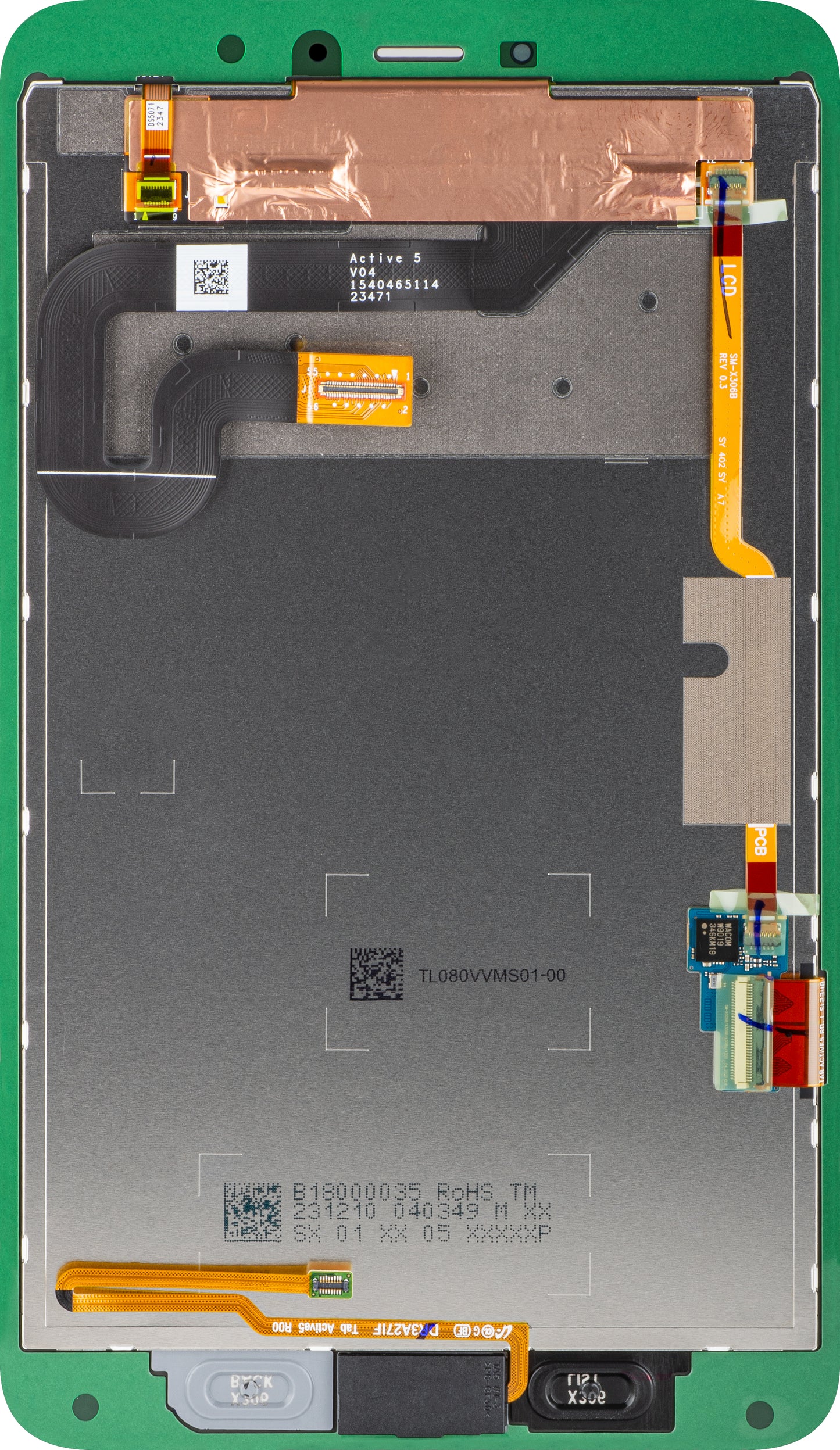 Display s dotykovým displejem Samsung Galaxy Tab Active5, Service Pack GH82-33847A
