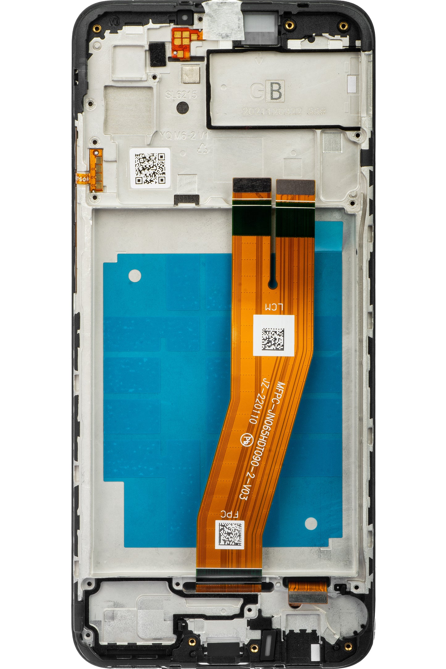 Dotykový displej Samsung Galaxy A03 A035, s rámečkem, verze F, černý, servisní balíček GH81-21625A