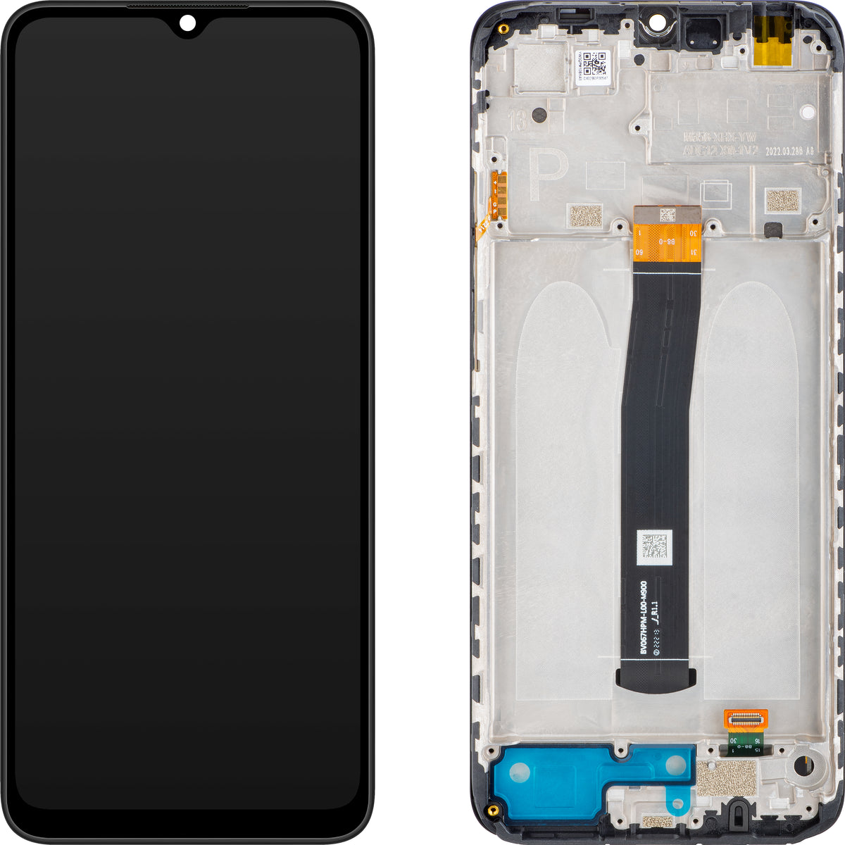 Dotykový displej Xiaomi Poco C40, s rámečkem, černý (Power Black), servisní balíček 560001C3QP00