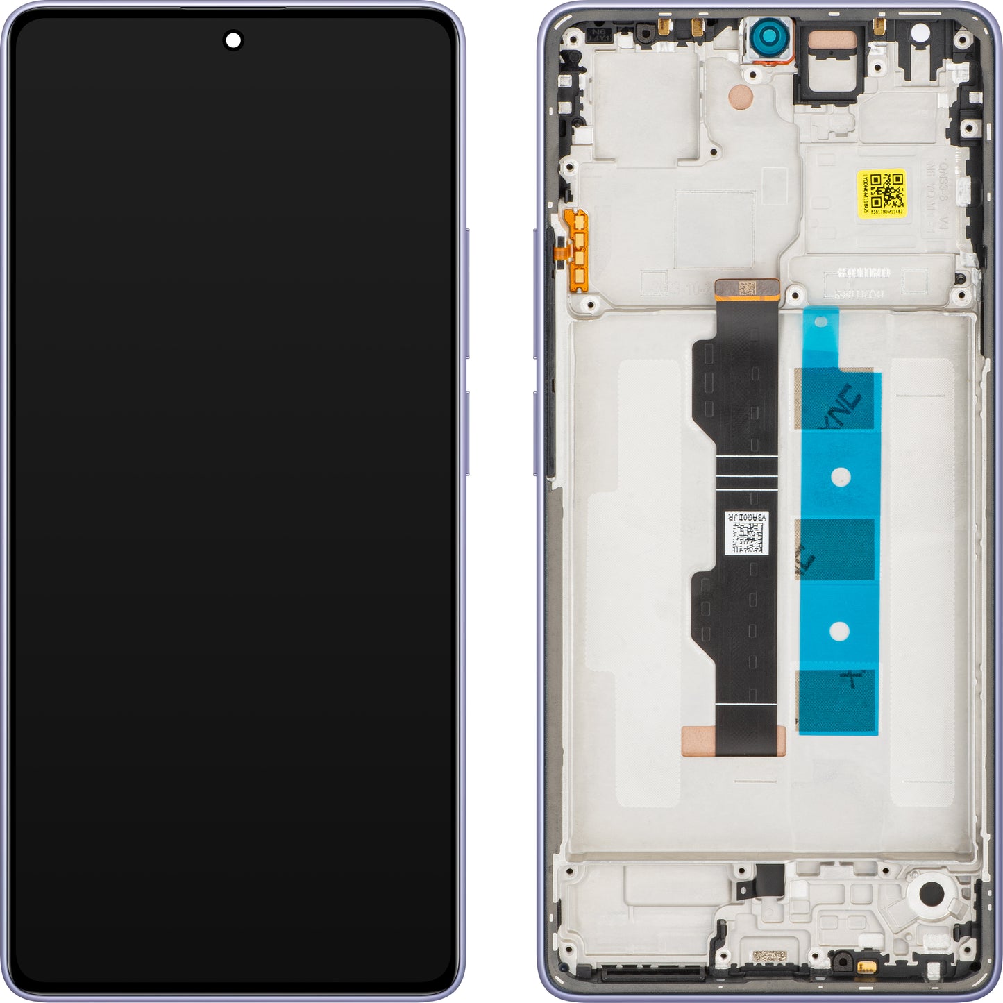 Displej s dotykovým panelem Xiaomi Redmi Note 13 Pro 4G, s rámem, Fialový (Lavender Purple), Service Pack 56000200N600