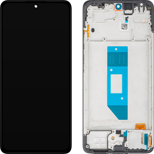 Displej s dotykovou obrazovkou Xiaomi Redmi Note 14 4G, s rámem, černý, globální verze, servisní balíček 560001000O700