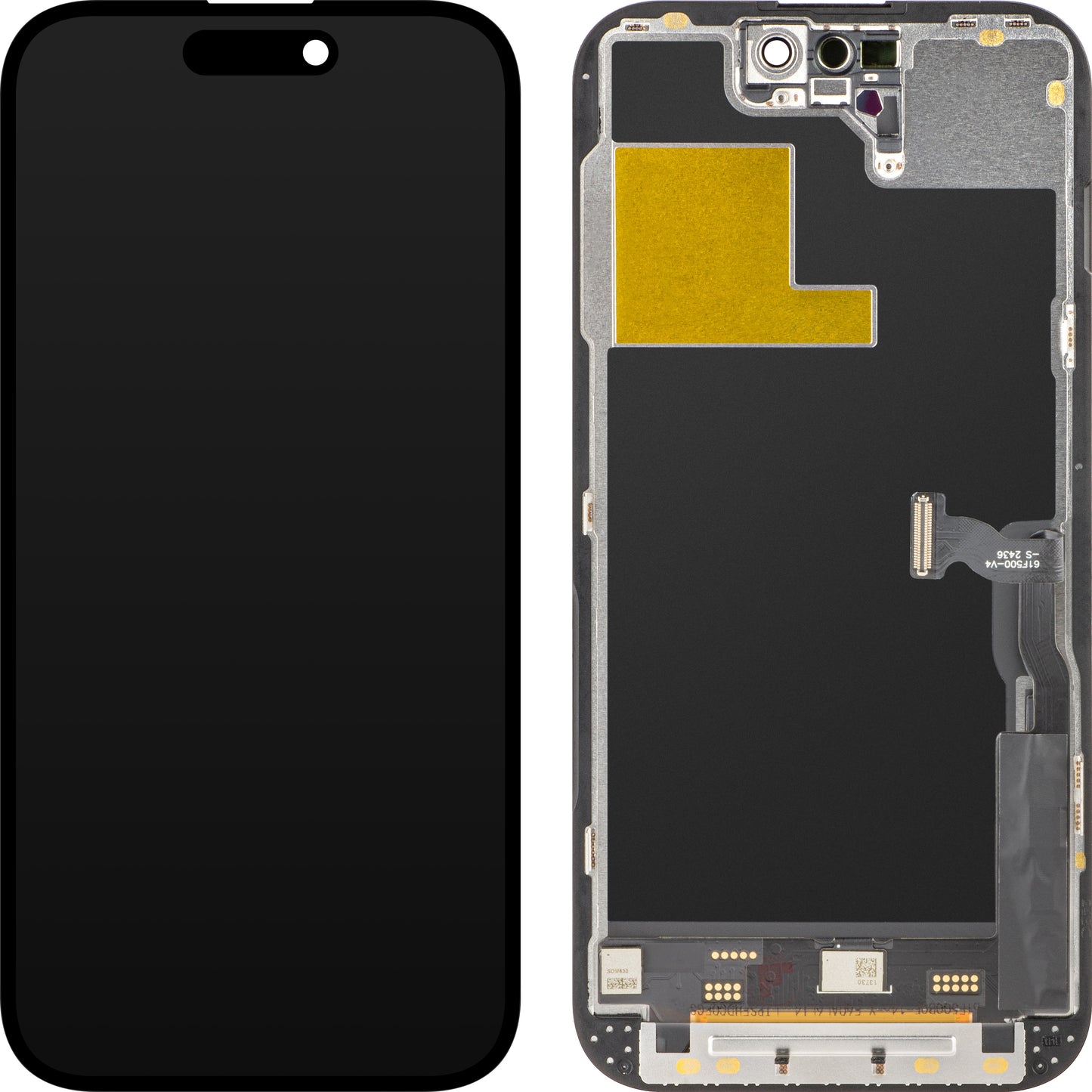 Displej s dotykovou obrazovkou ZY pro Apple iPhone 14 Pro, s rámečkem, verze LCD In-Cell IC pohyblivý, černý
