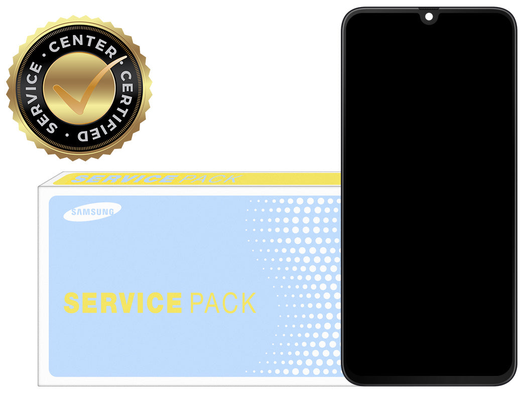 Dotykový displej Samsung Galaxy A70 A705, s rámečkem, černý, servisní balíček GH82-19747A