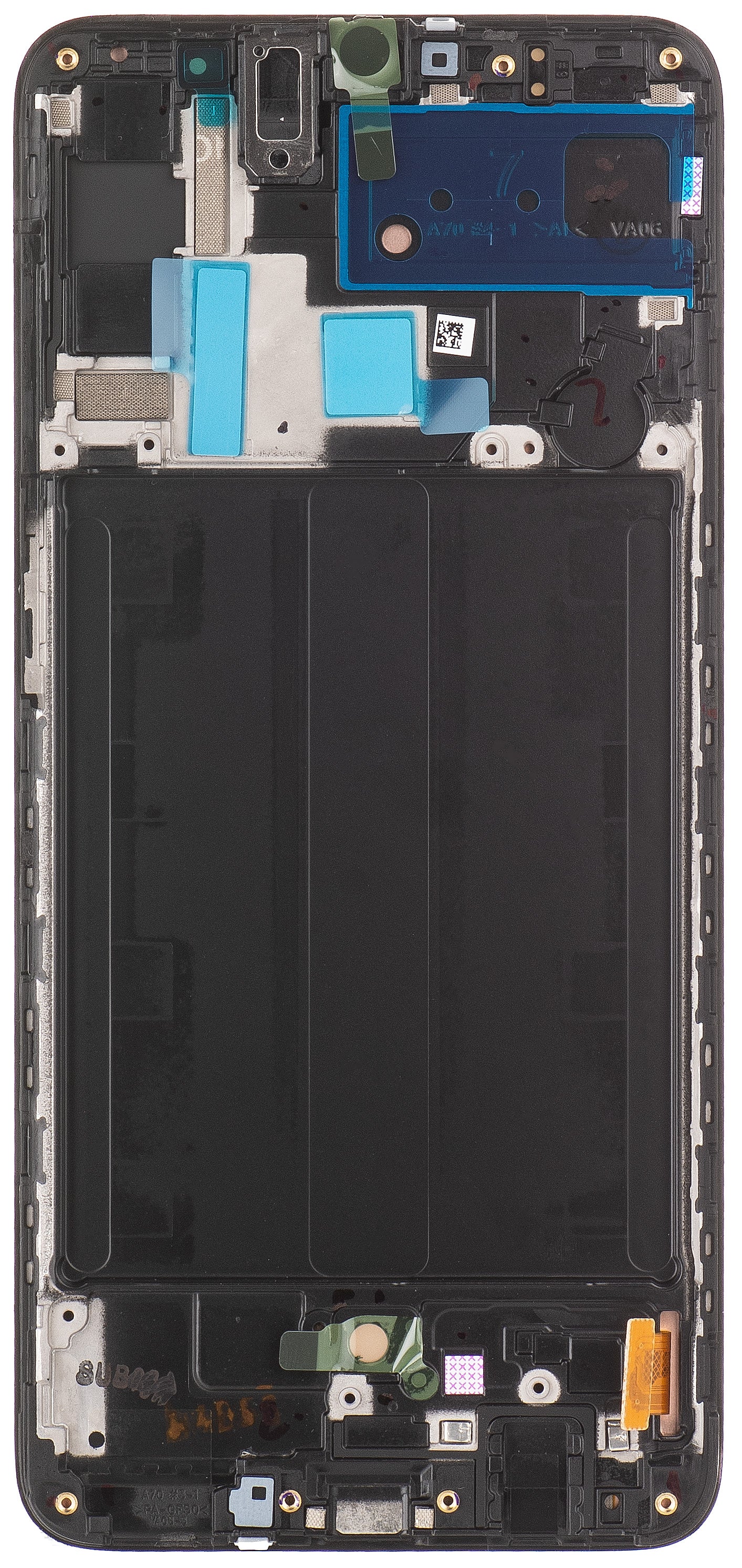 Dotykový displej Samsung Galaxy A70 A705, s rámečkem, černý, servisní balíček GH82-19747A