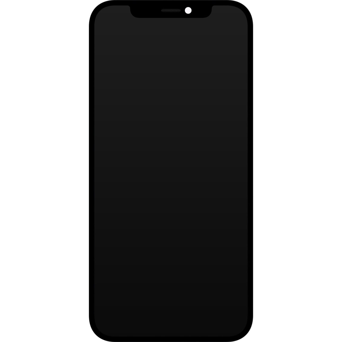 Displej s dotykovou obrazovkou JK pro Apple iPhone 12 / 12 Pro, s rámem, LCD verze In-Cell IC Movable, černý.