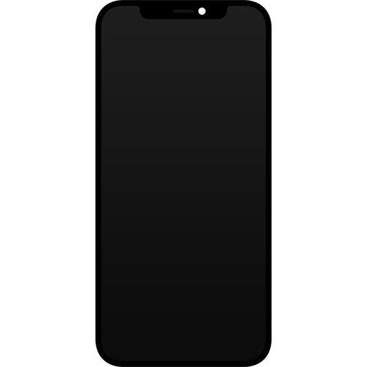 Displej s dotykovou obrazovkou JK pro Apple iPhone 12 / 12 Pro, s rámem, LCD verze In-Cell IC Movable, černý.