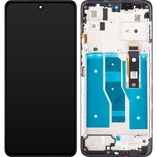 Motorola Moto G82 Dotykový displej s dotykovým sklem, s rámečkem, šedý, servisní balíček 5D68C20864