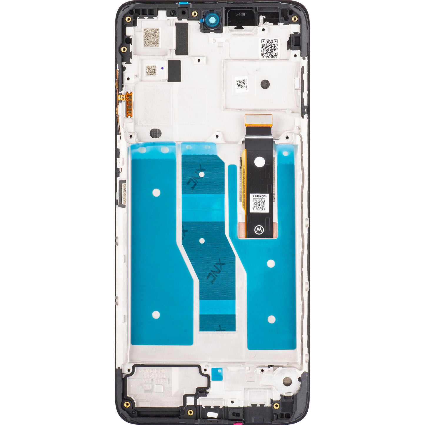 Motorola Moto G82 Dotykový displej s dotykovým sklem, s rámečkem, šedý, servisní balíček 5D68C20864