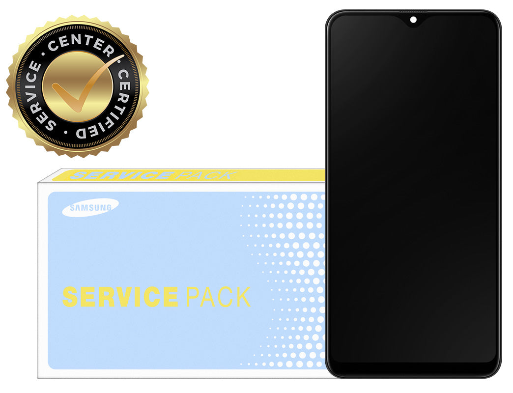 Dotykový displej Samsung Galaxy A20e A202, s rámečkem, černý, servisní balíček GH82-20186A