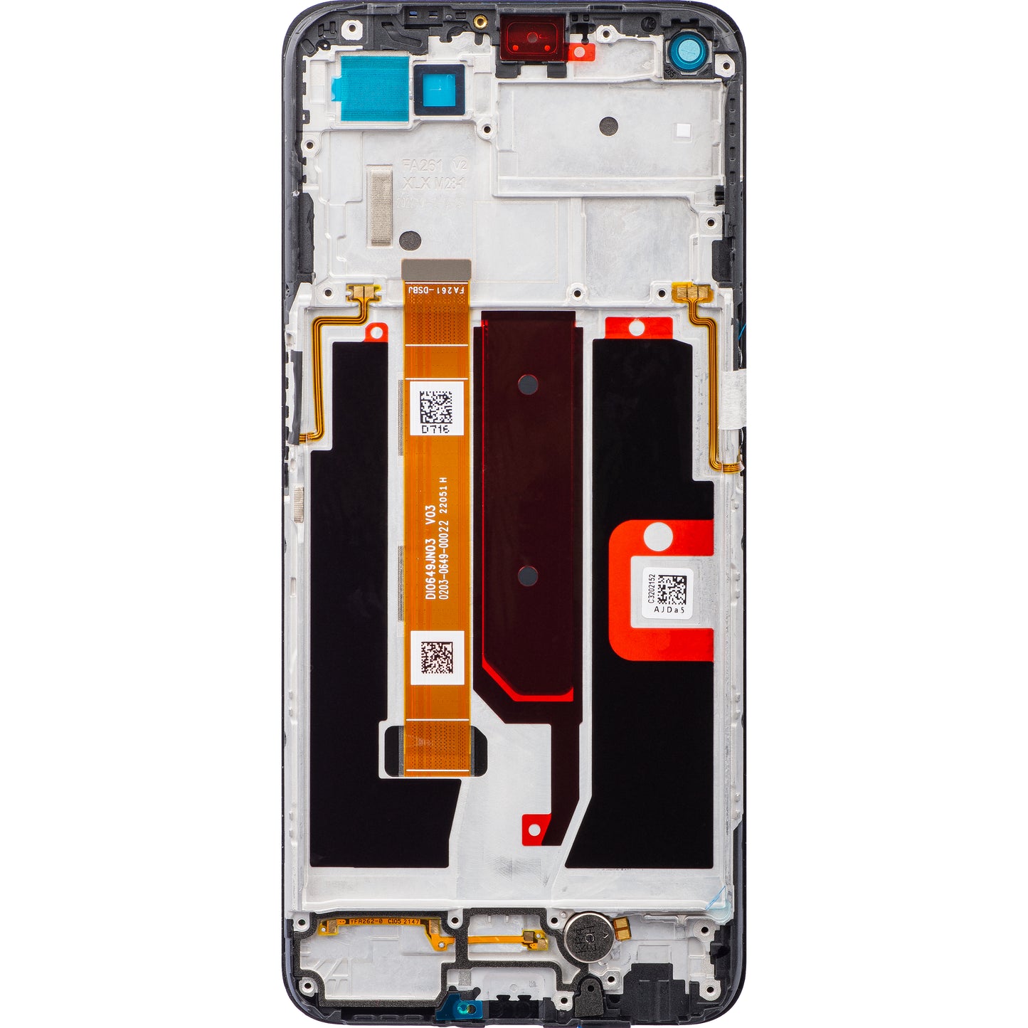 Displej s dotykovou obrazovkou Oppo A74 5G / A54 5G, s rámečkem, černý, servisní balíček 4906219