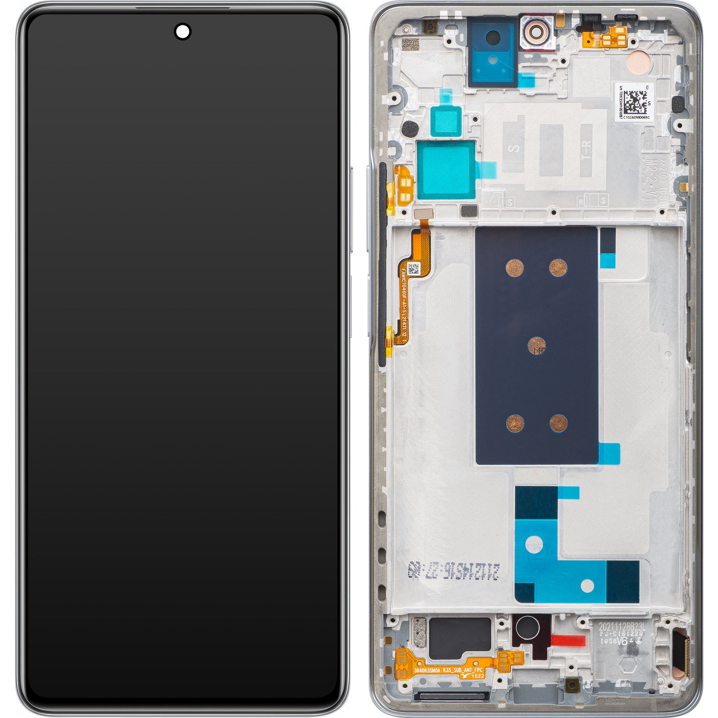Dotykový displej Xiaomi 11T, s rámečkem, Meteoritově šedá, servisní balíček 560004K11R00