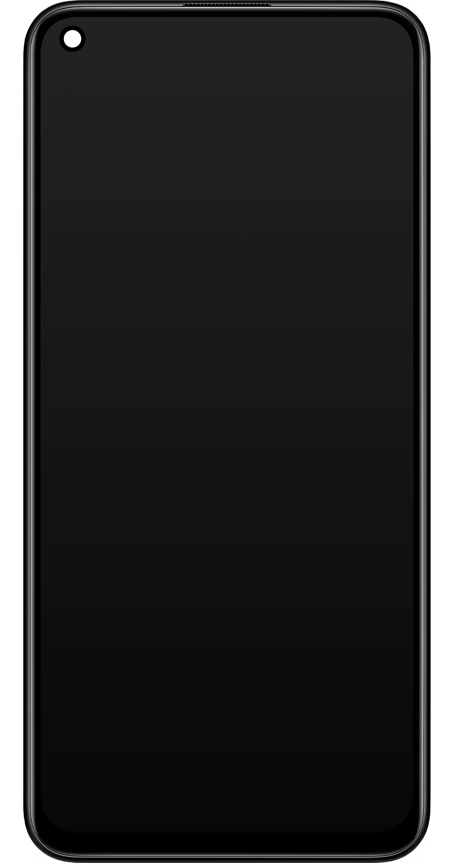 Dotykový displej Xiaomi Redmi Note 9 5G / Redmi Note 9T 5G, s rámečkem, černý, servisní balíček 5600030J2200