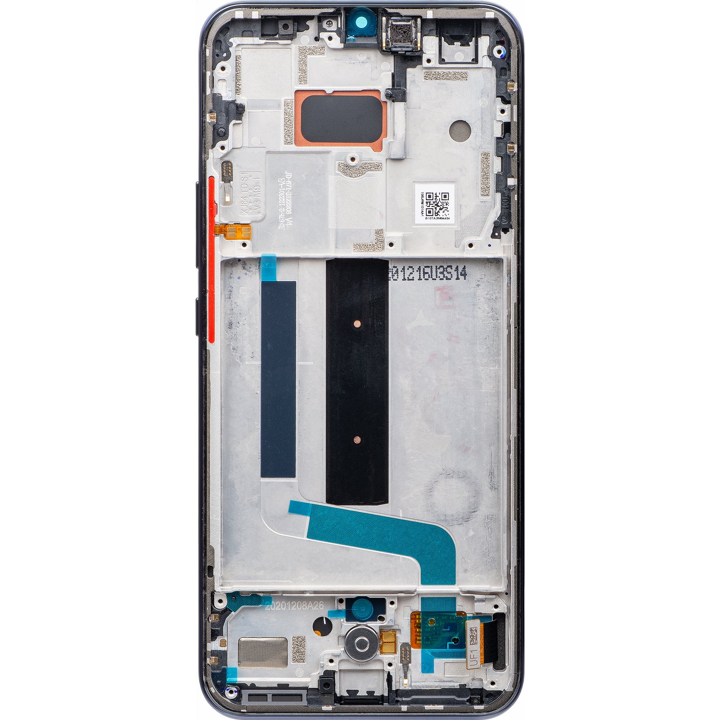 Displej s dotykovou obrazovkou Xiaomi Mi 10 Lite 5G, s rámečkem, šedý, servisní balíček 56000400J900