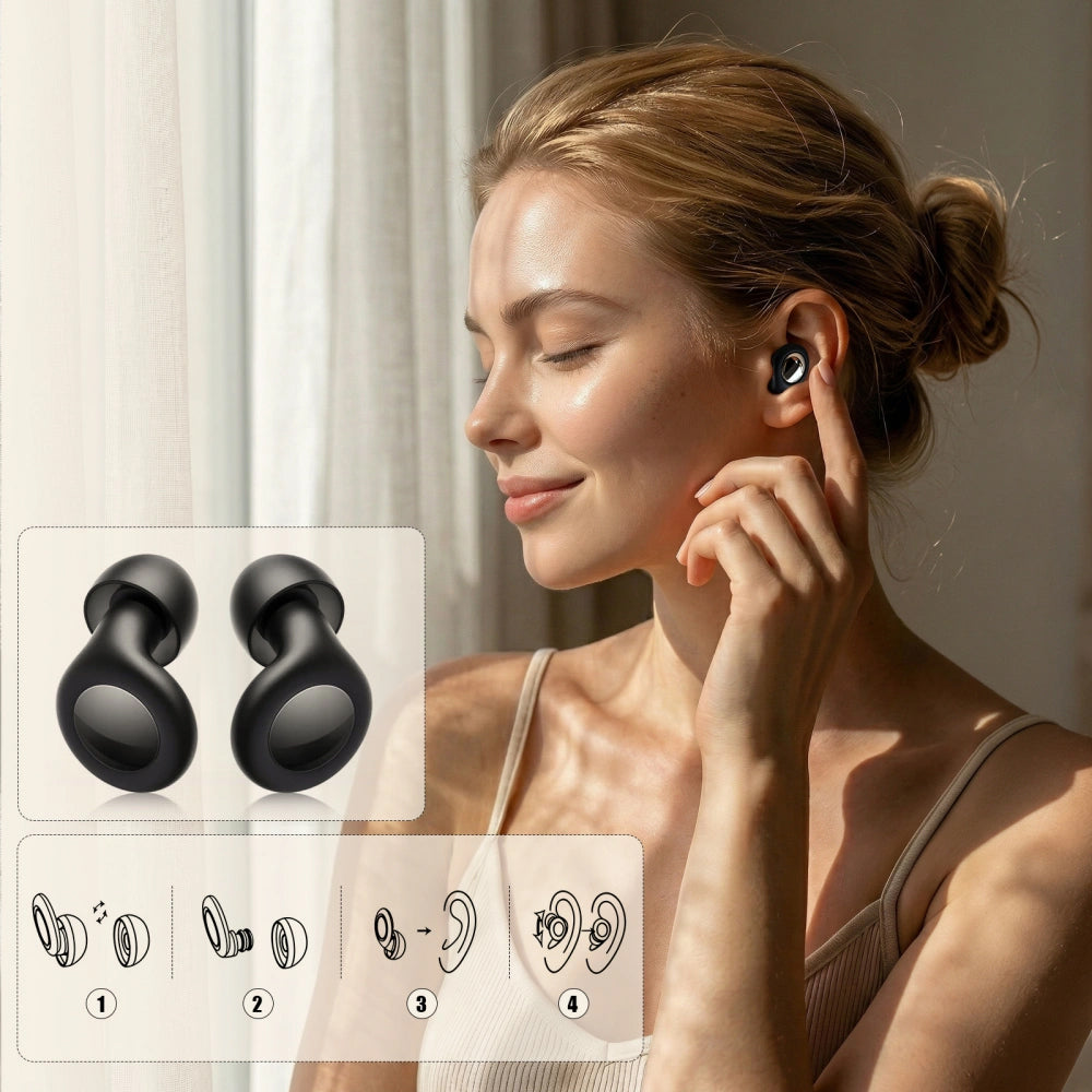 Ušní zátky Tech-Protect QuietFit, Černé