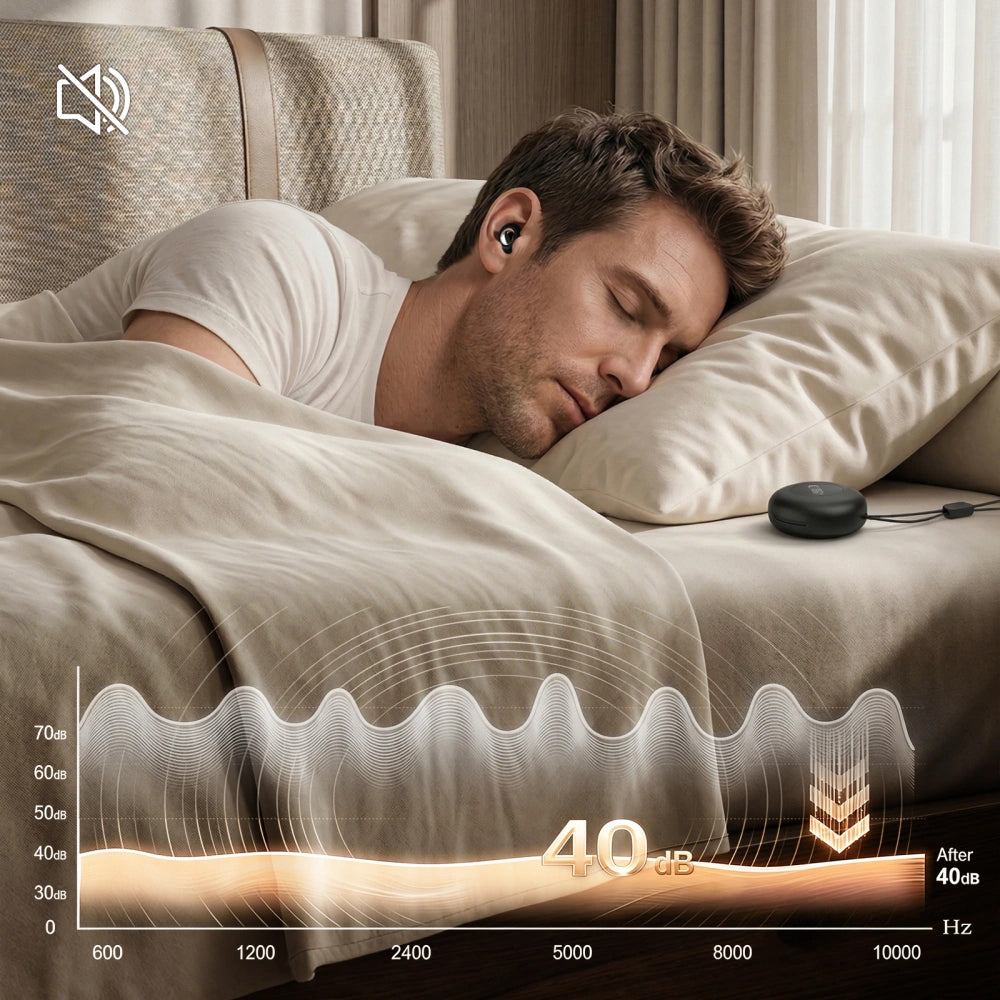 Ušní zátky Tech-Protect QuietFit, Černé
