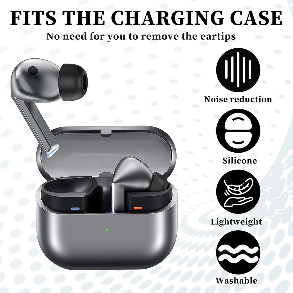 Špunty Techsuit ET3 pro Samsung Galaxy Buds3 Pro, Velikost S / M / L, Černé