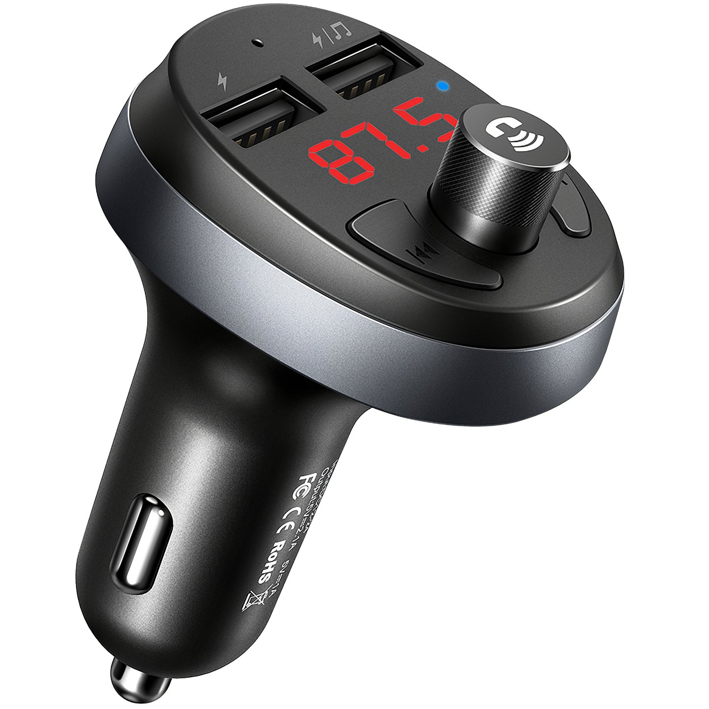 FM Bluetooth modulátor McDodo, 2 x USB-A