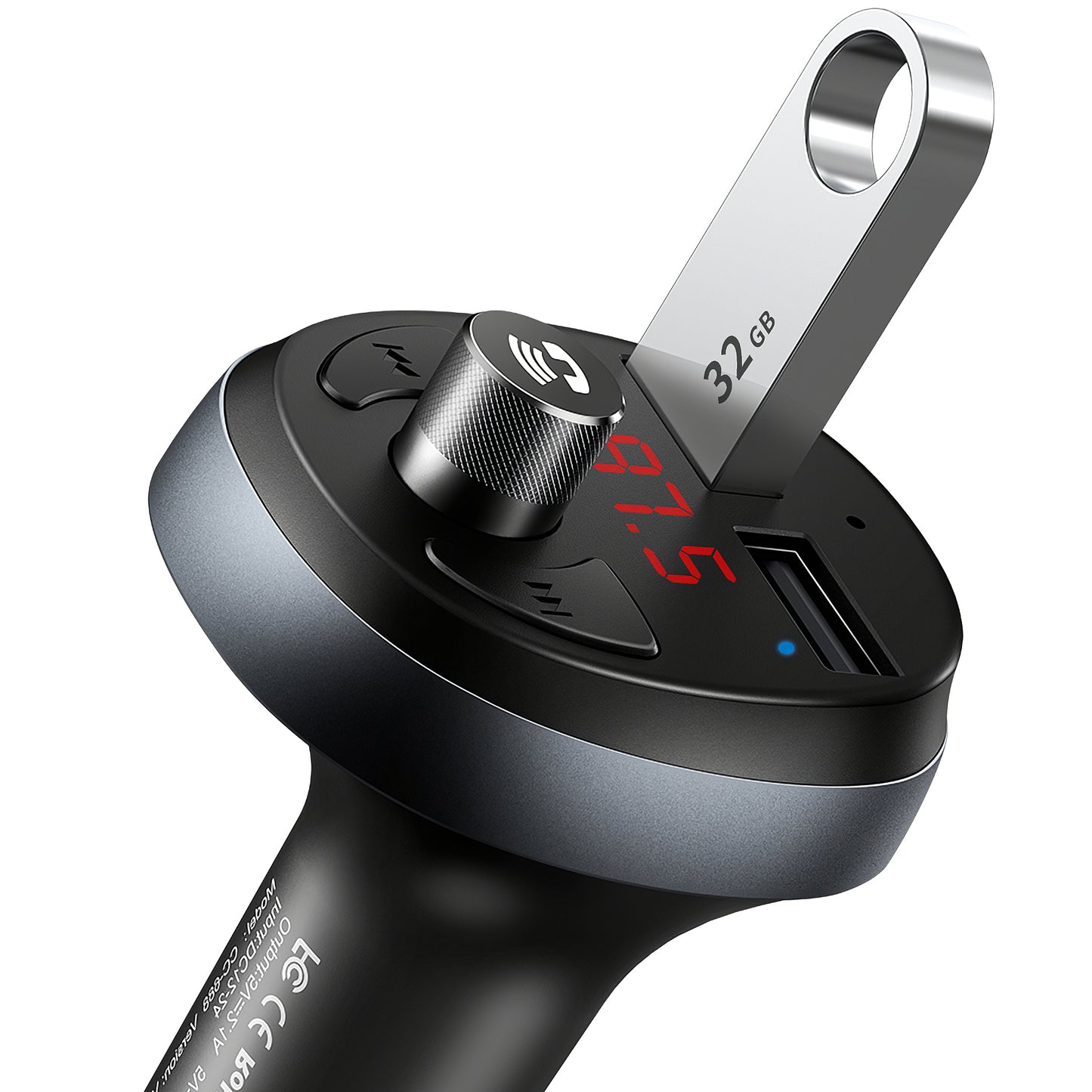 FM Bluetooth modulátor McDodo, 2 x USB-A