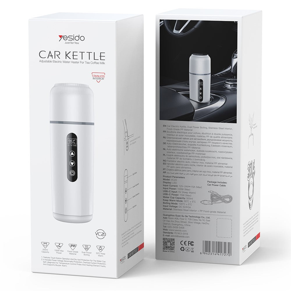 Elektrická auto konvice Yesido VC20