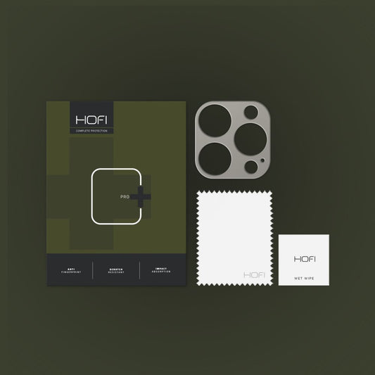 HOFI ALUCAM PRO+ Ochranný rámeček zadní kamery HOFI ALUCAM PRO+ pro Apple iPhone 15 Pro Max / 15 Pro, šedý