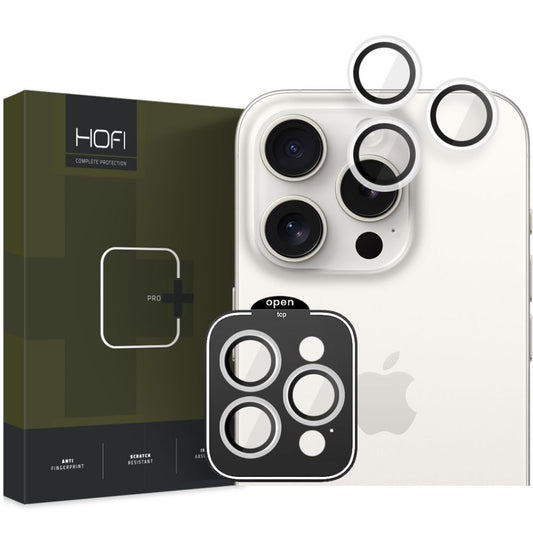 Ochranná zadní fólie HOFI CamRing PRO+ pro Apple iPhone 15 Pro Max / 15 Pro, chráněná sklem