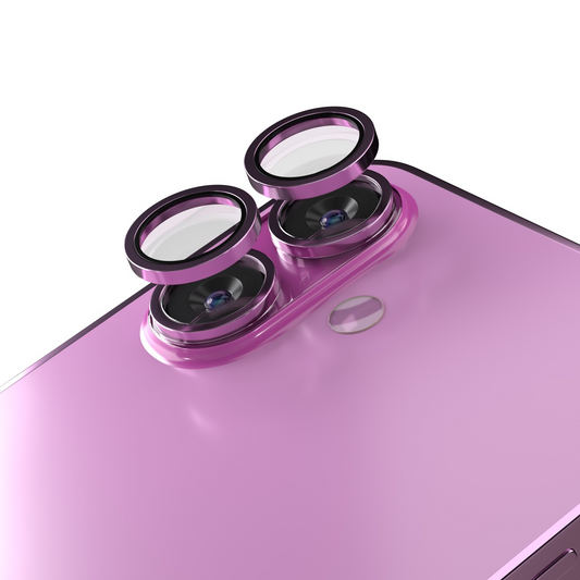 Ochranná fólie na zadní kameru Etteri pro Apple iPhone 16 Plus / 16, tvrzené sklo, růžová