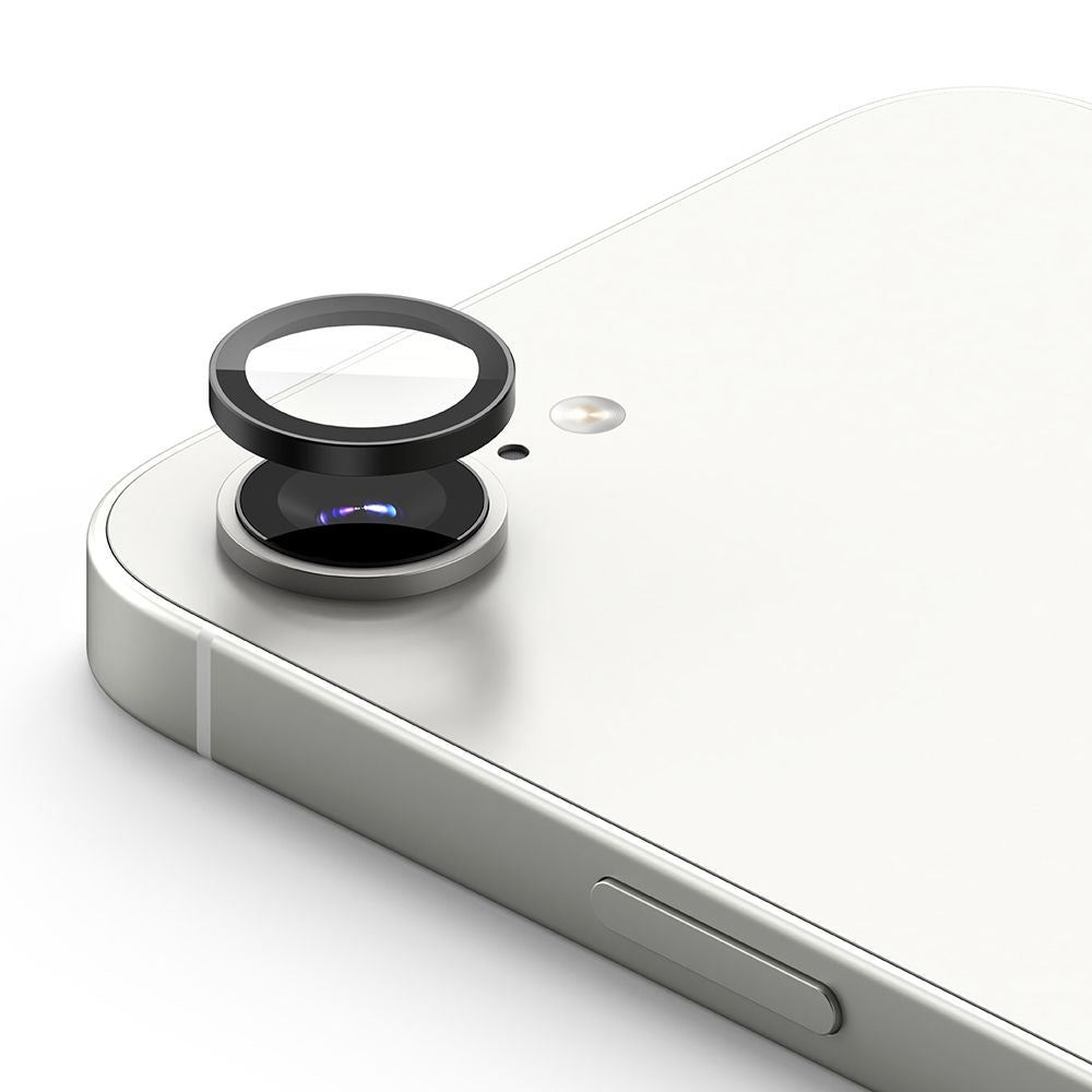 Ochranná fólie Ringke na zadní kameru pro Apple iPhone 17e / 16e, Tvrzené sklo, Sada 2 kusy, Černá
