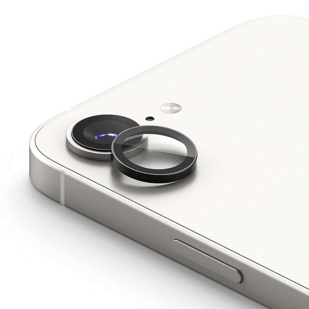 Ochranná fólie Ringke na zadní kameru pro Apple iPhone 17e / 16e, Tvrzené sklo, Sada 2 kusy, Černá