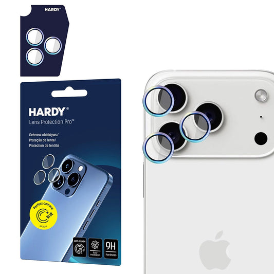 Ochranná fólie 3MK Hardy Protection Pro na zadní kameru pro Apple iPhone 17 Pro Max / 17 Pro, Tvrzené sklo, Multicolor