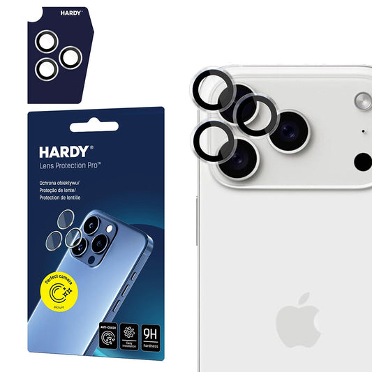 Ochranná fólie 3MK Hardy Protection Pro na zadní kameru pro Apple iPhone 17 Pro Max / 17 Pro, Tvrzené sklo, Průhledná