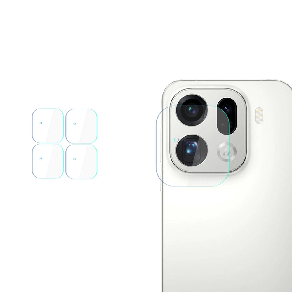 Ochranná fólie na zadní kameru 3MK Protection pro Oppo Find X9 Pro, Tvrzené sklo, Sada 4 kusů, Průhledná