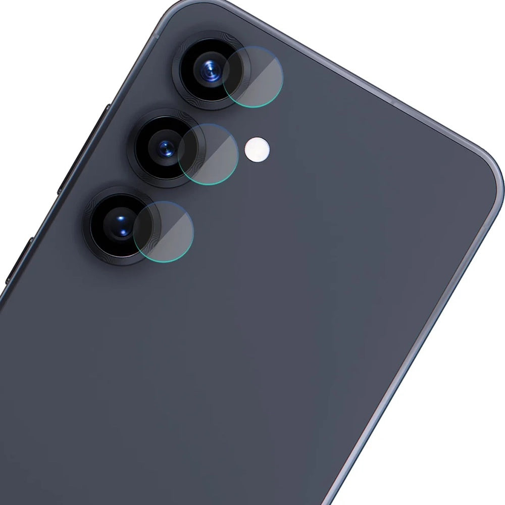 Ochranná fólie na zadní kameru 3MK Protection pro Samsung Galaxy S25 FE, Tvrzené sklo, Sada 4 kusů, Průhledná