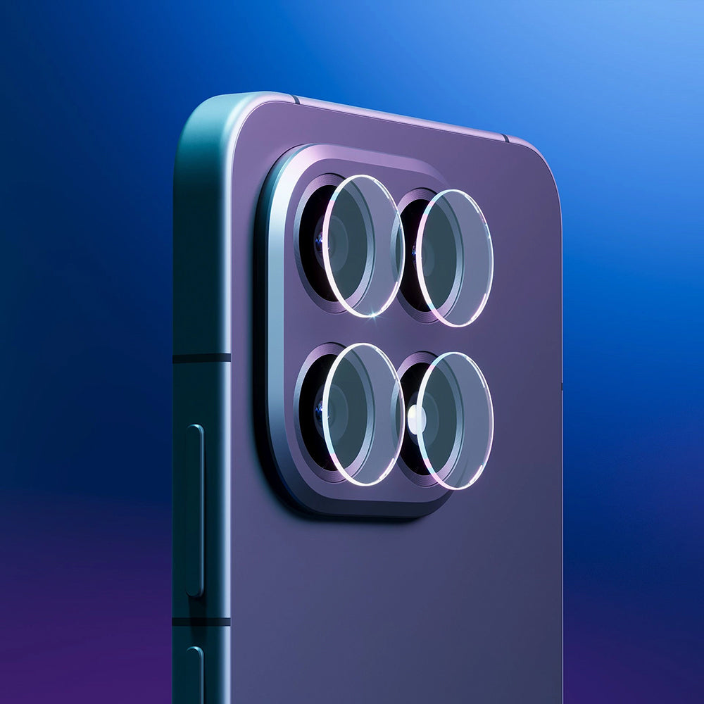Ochranná fólie 3MK Protection na zadní kameru pro Xiaomi Poco F8 Ultra, Tvrzené sklo, Sada 4 kusů, Průhledná