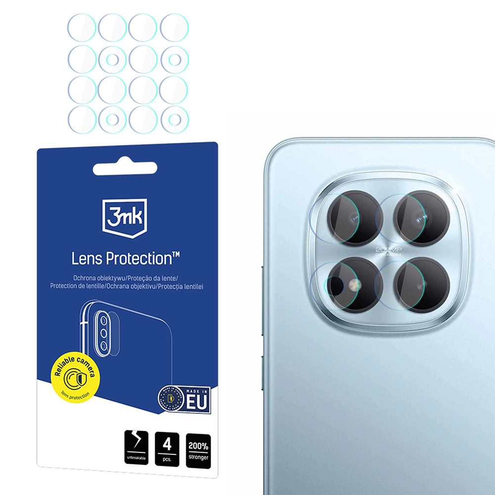 Ochranná fólie na zadní kameru 3MK Protection pro Xiaomi Redmi Note 15 Pro+ 5G, Flexibilní sklo, Sada 4 kusů, Průhledná