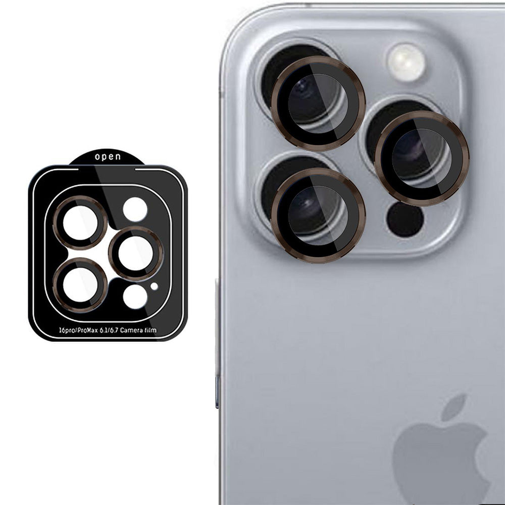 Ochranná fólie na zadní kameru 3MK Protection Pro pro Apple iPhone 16 Pro Max / 16 Pro, tvrzené sklo, hnědá