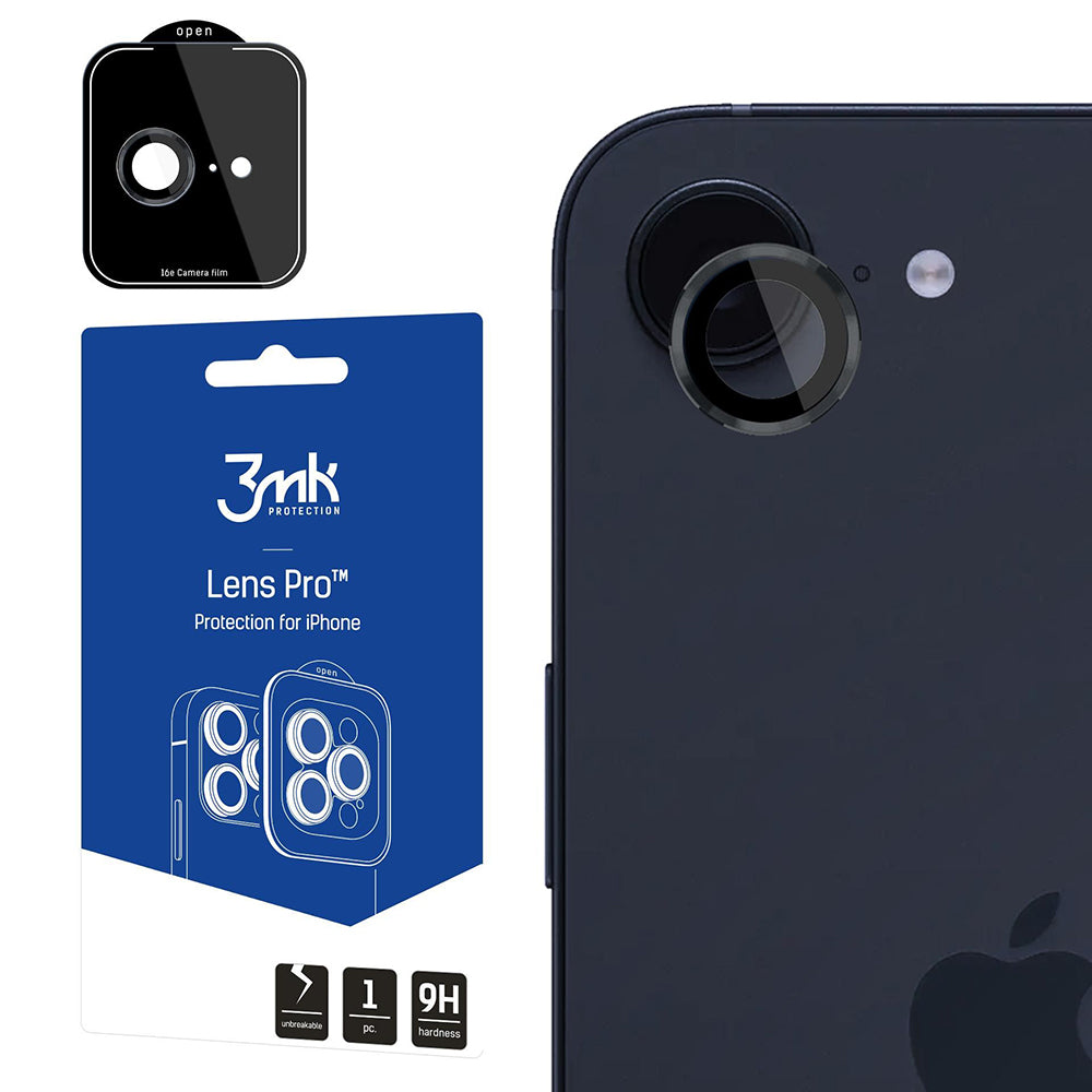 Ochranná fólie zadní kamery 3MK Protection Pro pro Apple iPhone 17e / 16e, tvrzené sklo, průhledná
