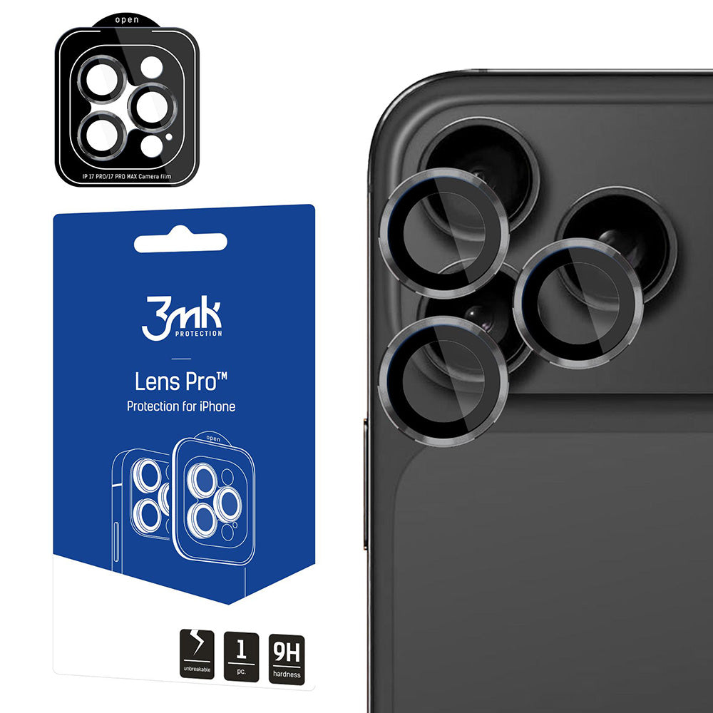 Ochranná fólie na zadní kameru 3MK Protection Pro pro Apple iPhone 17 Pro Max / 17 Pro, Tvrzené sklo, Béžová