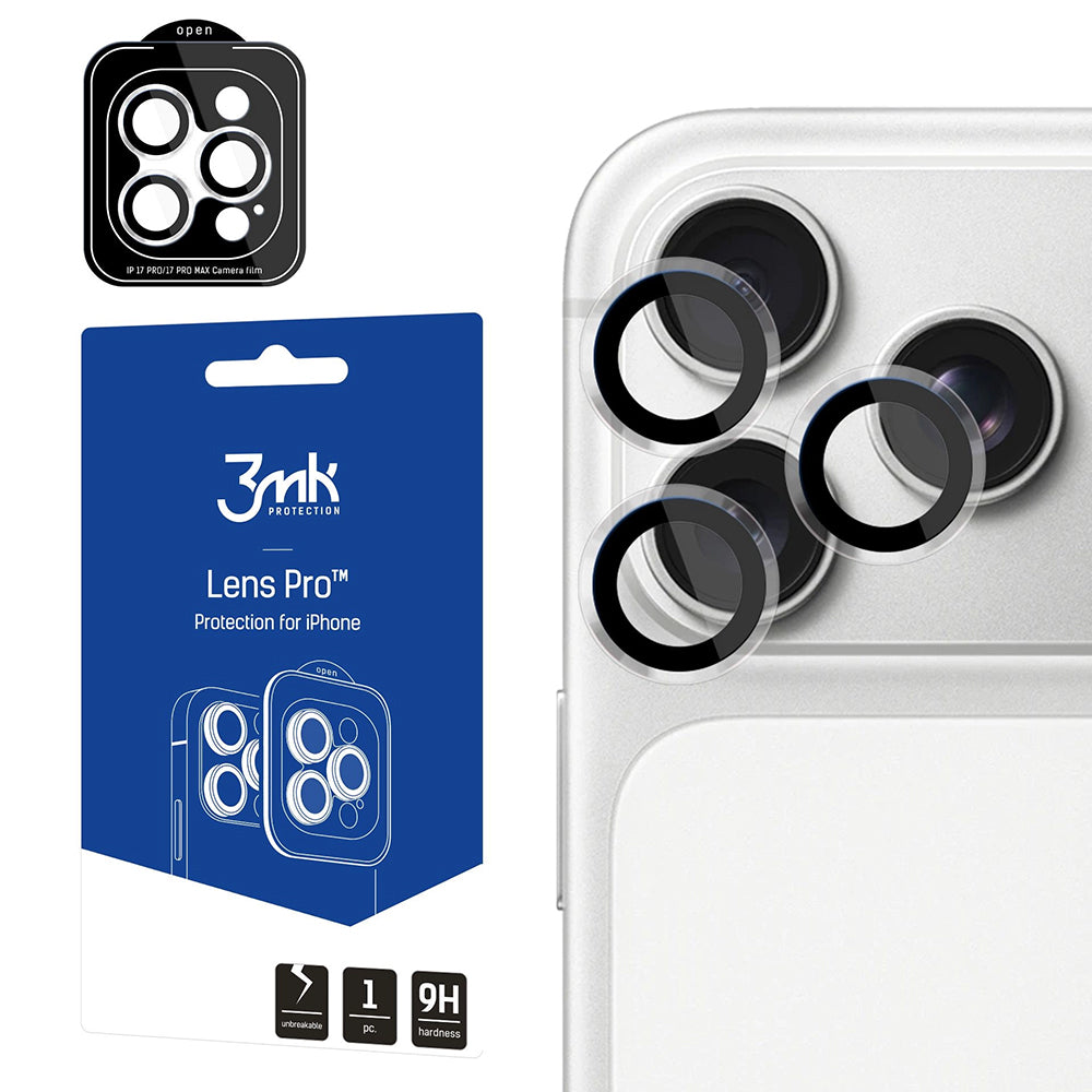 Ochranná fólie na zadní kameru 3MK Protection Pro pro Apple iPhone 18 Pro / 18 Pro Max, tvrzené sklo, průhledná