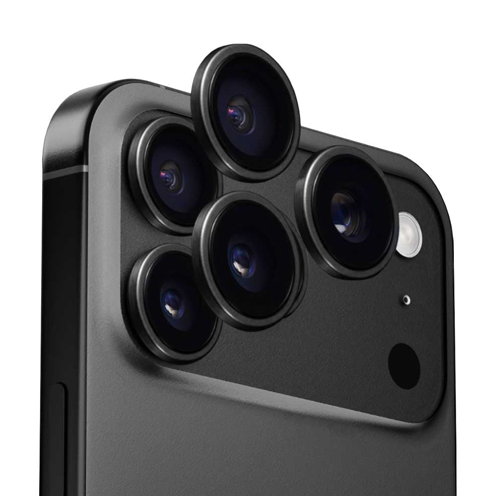 Ochranná fólie Anank AR na zadní kameru pro Apple iPhone 17 Pro Max / 17 Pro, Tvrzené sklo, Černá