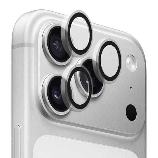 Ochranná fólie Blueo Metal Frame na zadní kameru pro Apple iPhone 17 Pro Max / 17 Pro, Tvrzené sklo, Průhledná