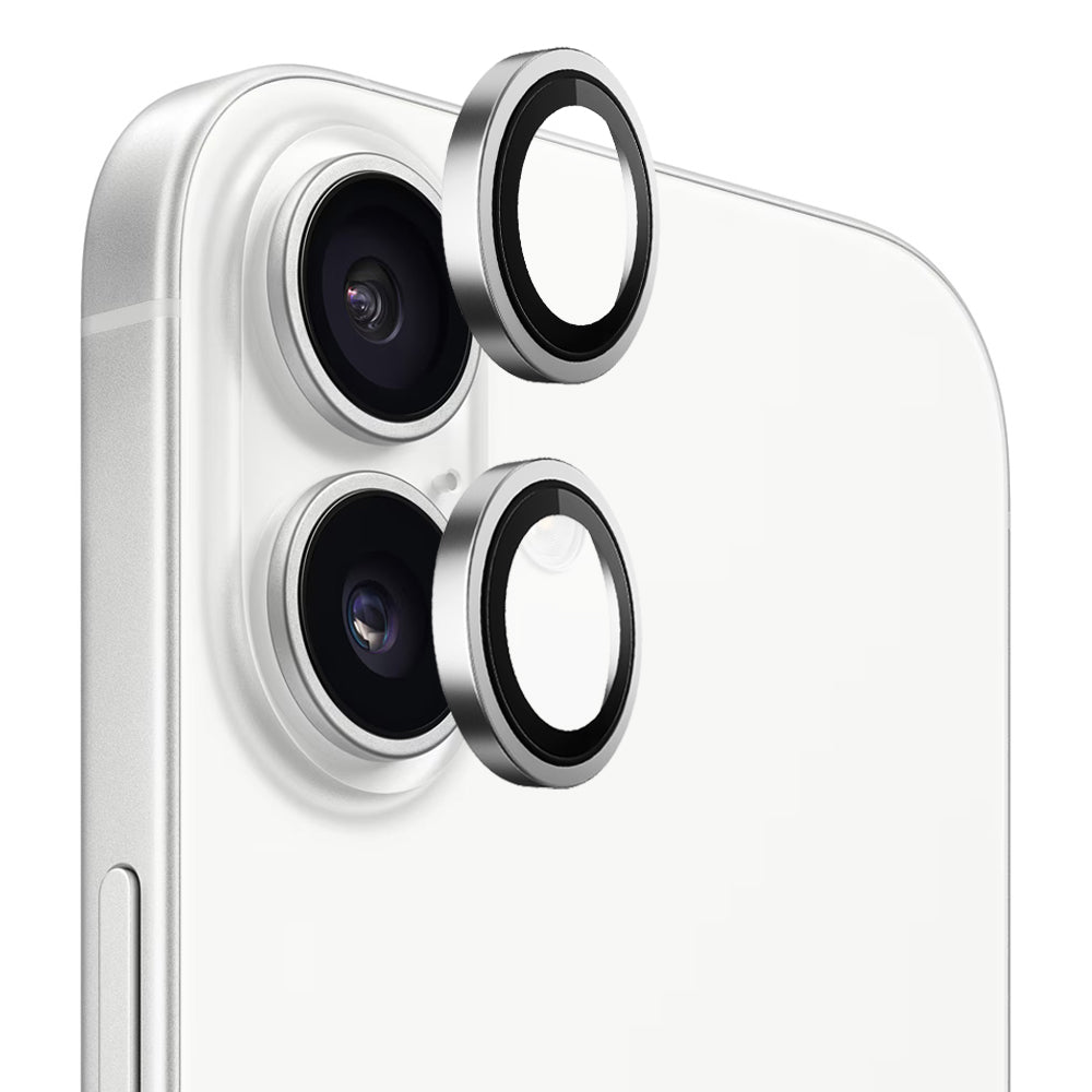 Ochranná fólie Blueo Metal Frame na zadní kameru pro Apple iPhone 17, Tvrzené sklo, Stříbrná