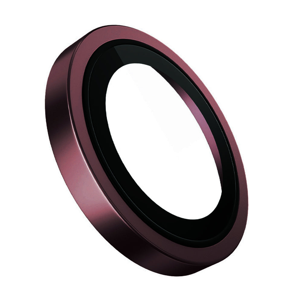 Ochranné sklo na zadní fotoaparát Blueo Metal Frame pro Apple iPhone 18 Pro / 18 Pro Max, tvrzené sklo, vínové