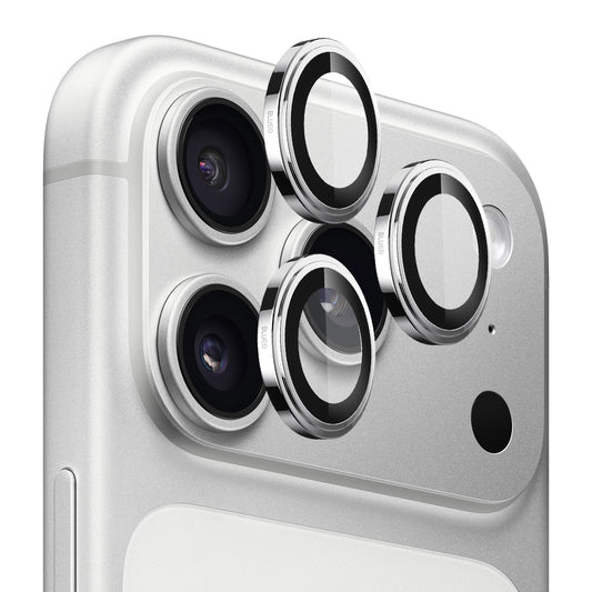 Ochranná fólie Blueo Sapphire Crystal na zadní kameru pro Apple iPhone 17 Pro Max / 17 Pro, Tvrzené sklo, Stříbrná