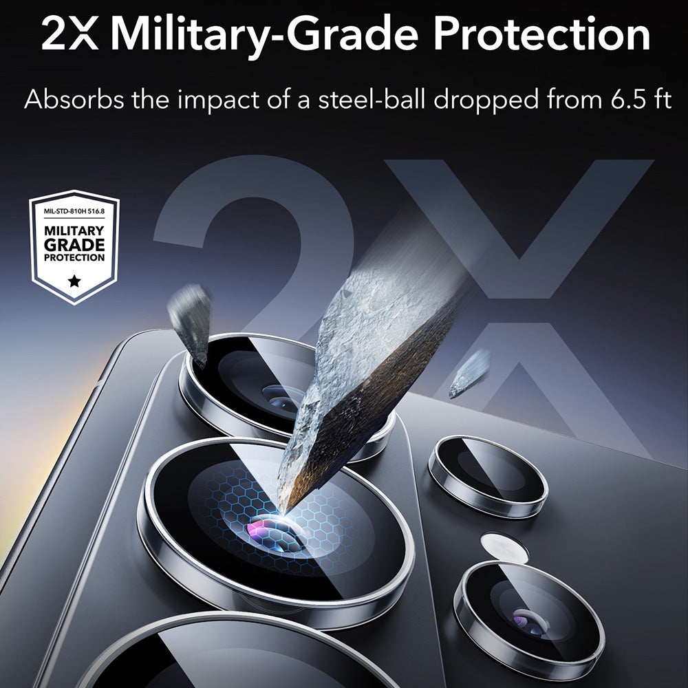 Ochranná fólie ESR Armorite na zadní kameru pro Samsung Galaxy S26 Ultra S948, Tvrzené sklo, Průhledná