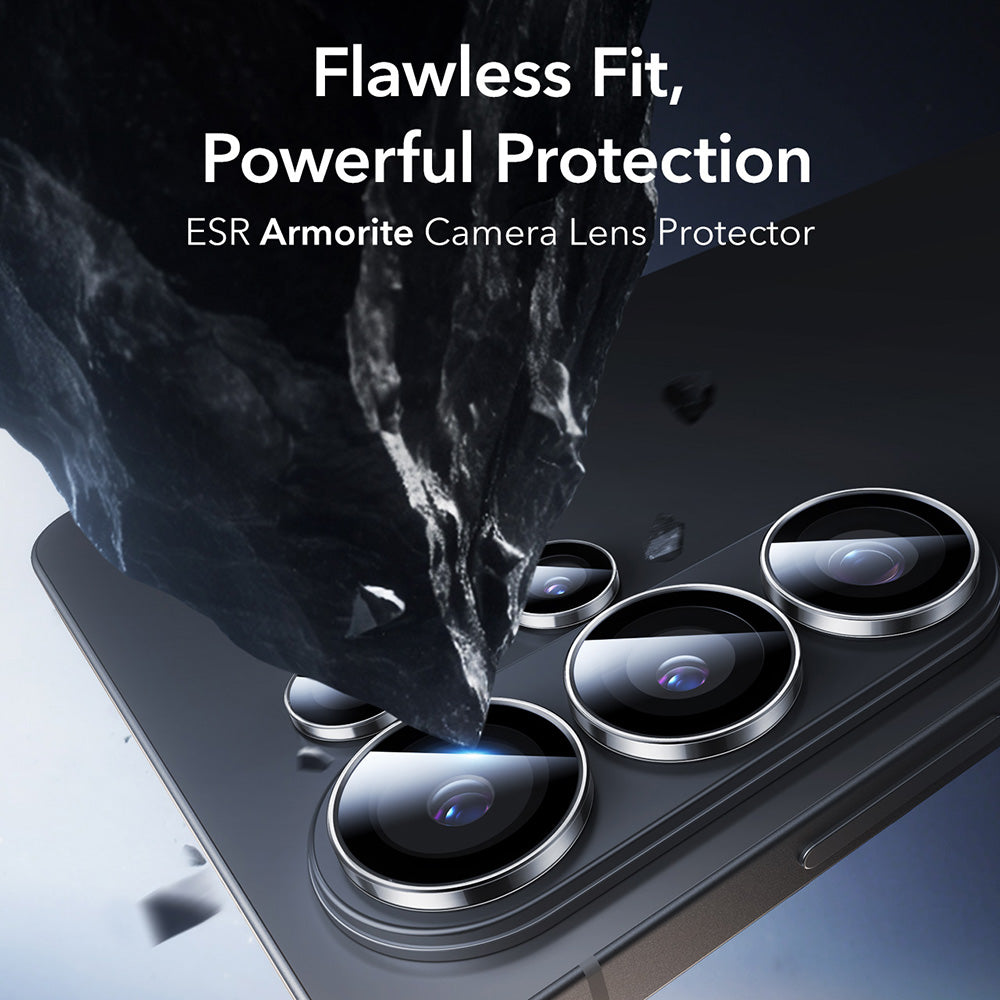 Ochranná fólie ESR Armorite na zadní kameru pro Samsung Galaxy S26 Ultra S948, Tvrzené sklo, Průhledná